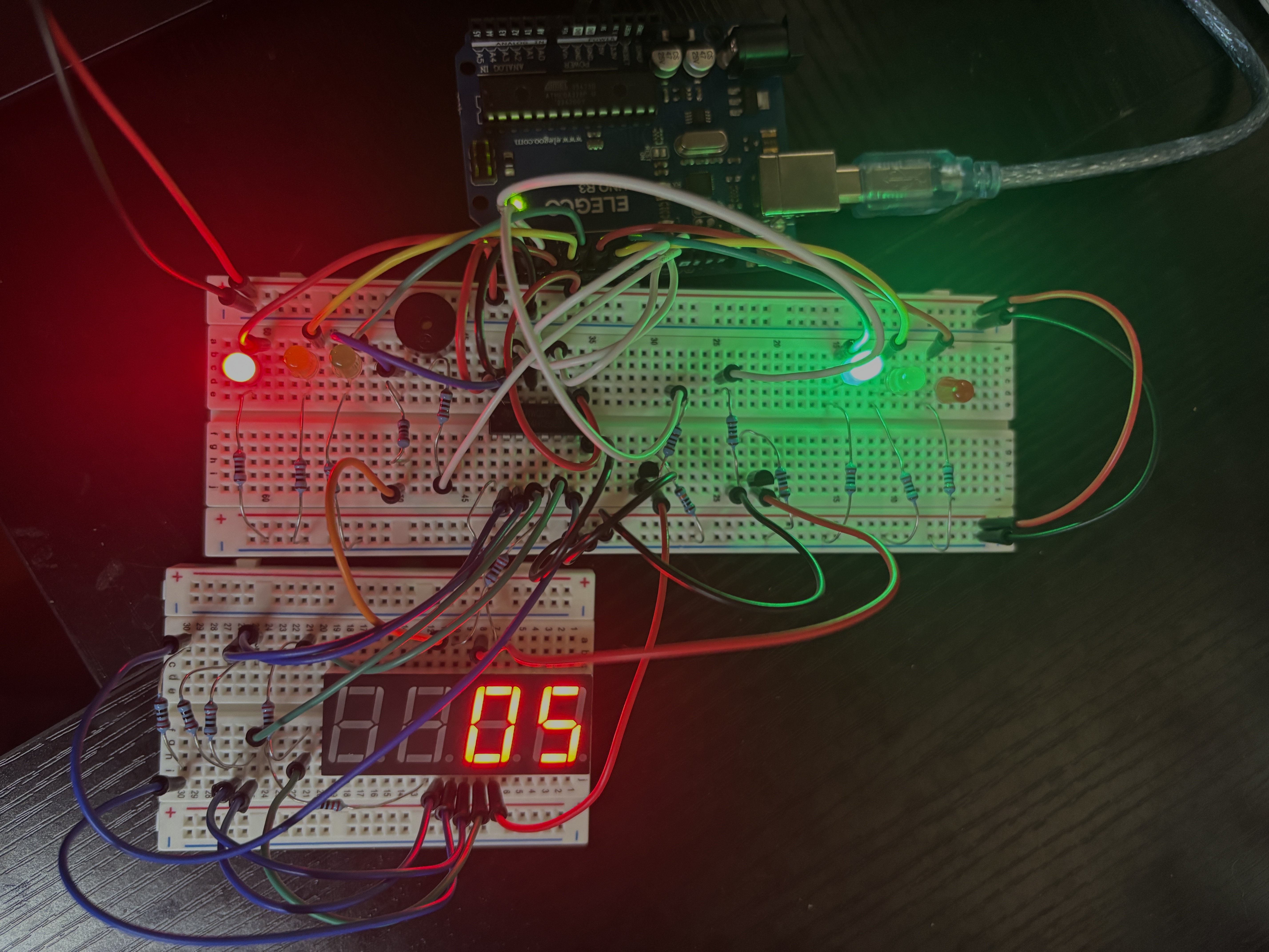 My Traffic-light controller lab build
