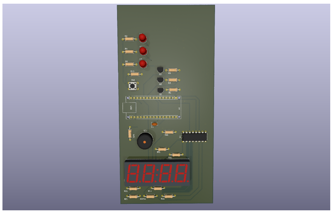 3D top view